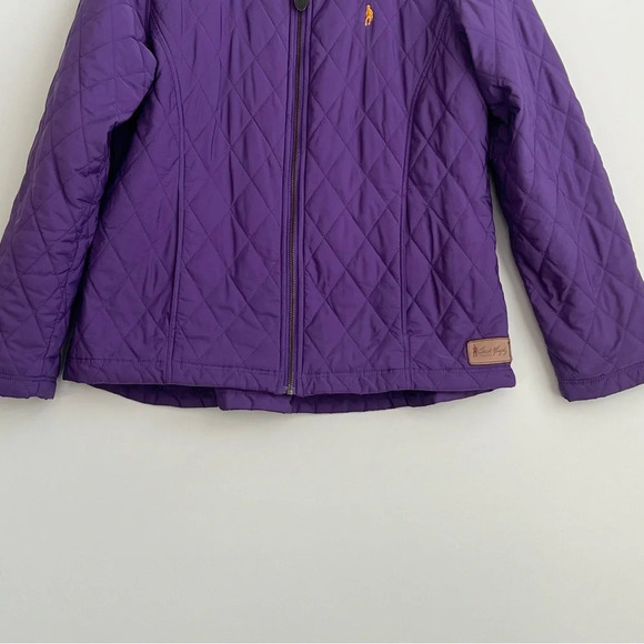 Jack Murphy Quilted 12 Purple Field Coat Country Outdoor Barn Jacket Equestrian - Picture 7 of 16